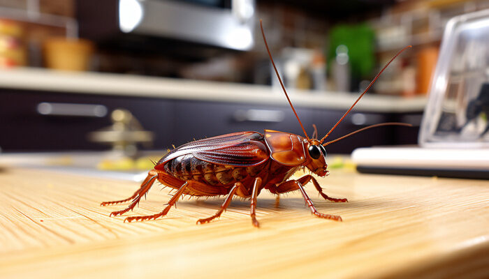 cockroach pest control required in a home with cockroach infestation