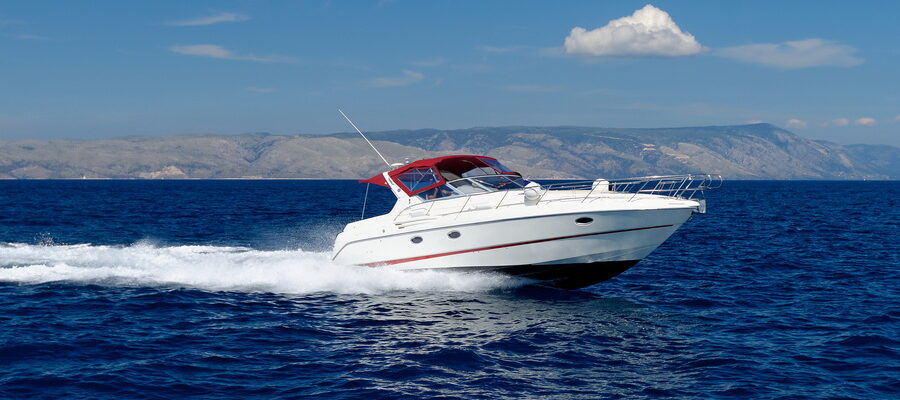 Motor speed boat after pest control