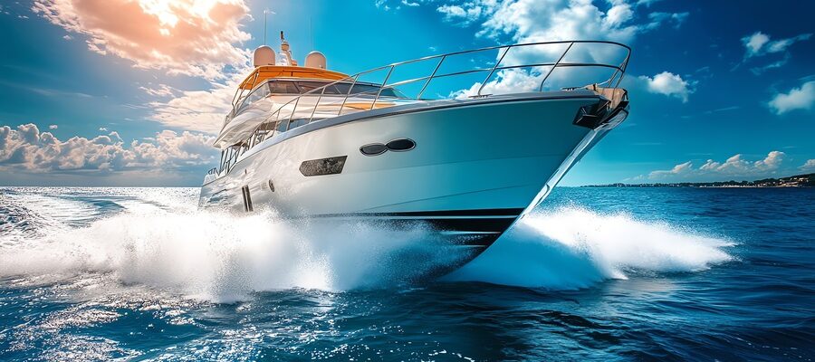 white yacht after marine pest control